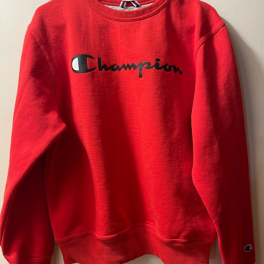 Champion Vibrant Red Athletic Sweatshirt